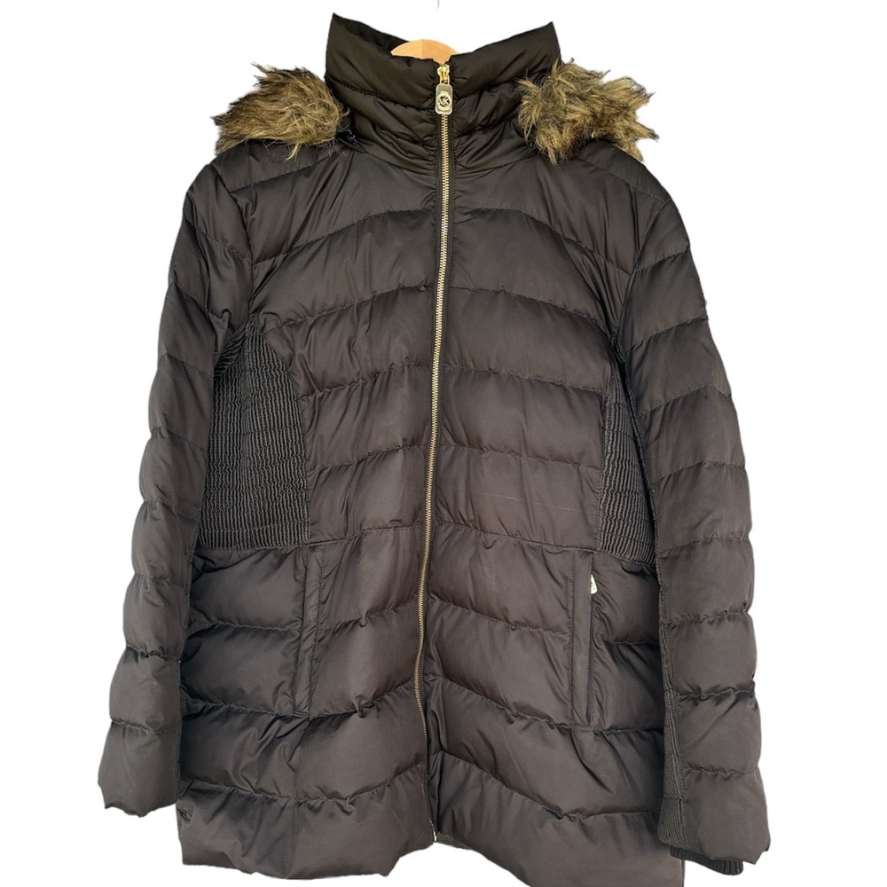 Michael Kors Women’s Puffer Jacket Size XL With Detachable Faux Fur